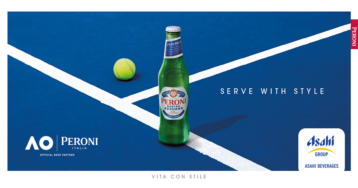 Peroni signs on as Official Beer of the Australian Open - Asahi Beverages